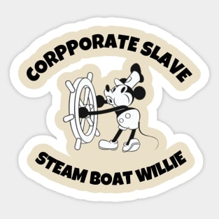 Steamboat Willie - Classic Cartoon Sticker